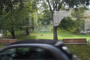 Passerby blurry Impression of my neighbourhood