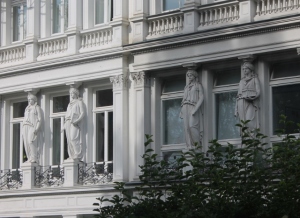 Lots of houses in Aachen have this kind of beautiful statues